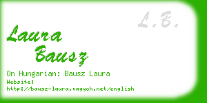 laura bausz business card